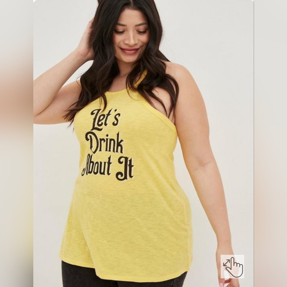 Graphic Classic Fit Heritage Slub Hi Neck Tank